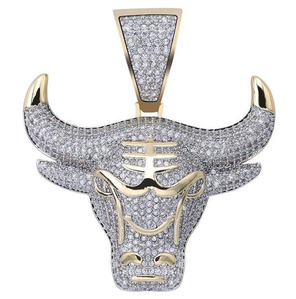 

fashion simple bull head pendant necklace outer sliding object casual men and women necklaces9105063, Silver