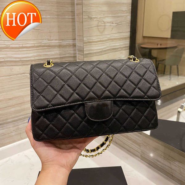 

women's luxury designers shoulder bags tote fashion texture cowhide classic caviar envelope bag multi-functional portable crossbody bag