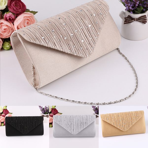 

evening bags fashion ladies glitter satin bridal clutch diamond bag womens wedding party prom envelope handbag banquet 221130