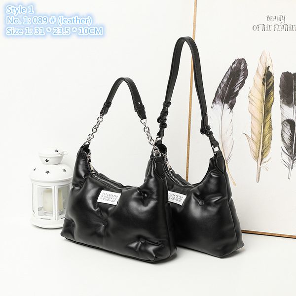 

wholesale ladies shoulder bags 2 styles simple joker solid color leather pillow bag elegant light and comfortable fashion handbag personaliz