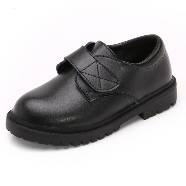 

sneakers fashion kids shoes for big boys children leather mal occasions wedding show party black elegant teeangers 3 12 yrs 221130, Black;red