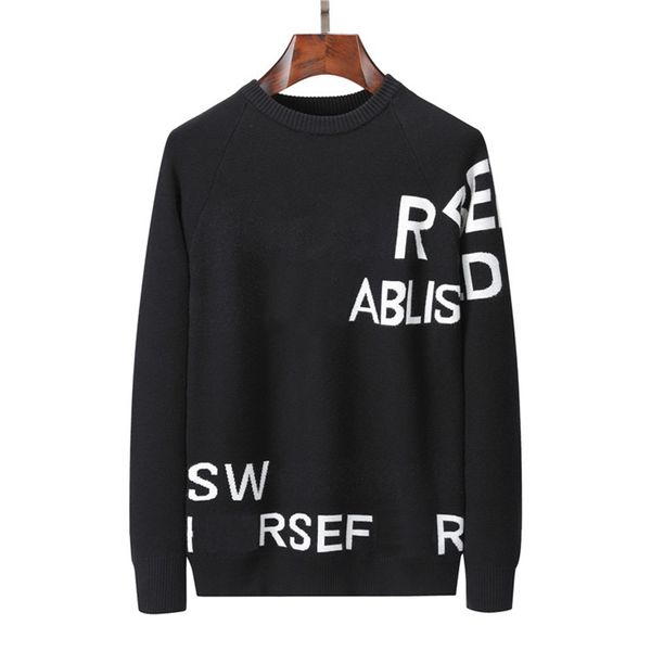 

fashion mens sweater luxury high designer quality sweaters letters pullover men hoodie long sleeve active sweatshirt knitted no1, White;black