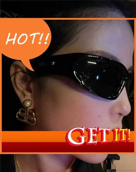 

fashion luxury designer sunglasses family b wenbo same swift future sense of science and technology hip hop for men women chaoku function bb, White;black
