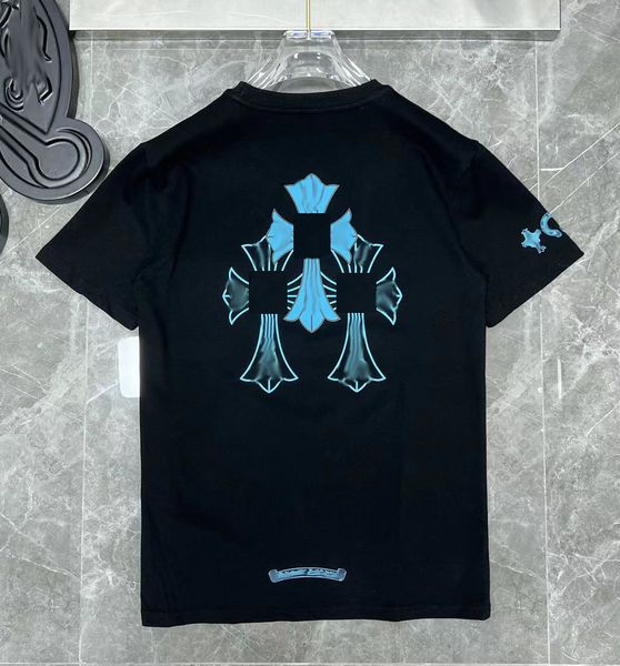 

luxury fashion mens t shirts brand man t-shirt horseshoe flower tees summer cross sanskrit letter short sleeve designer tshirts women shirt, White;black