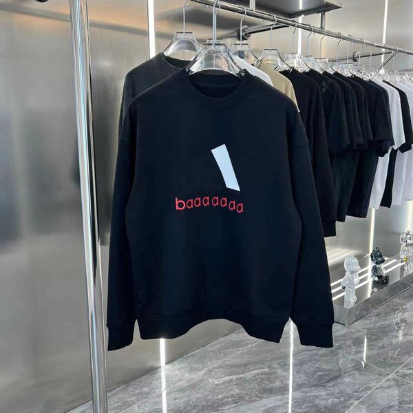 

hoodies sweatshirts mens crewneck letter clover men long sleeve hoodie pullover clothing loose woman shirt, Black