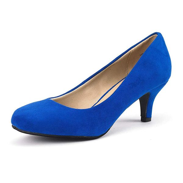 

dress shoes dream pairs spring summer pumps shallow mouth women fashion office work wedding party low thin heel womens boat 221130, Black