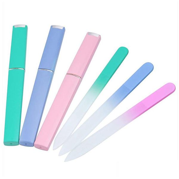 

nail files color nail file durable crystal glass files nails polishing tool beautifly packaged easy to carry wh0570 drop delivery he dh8mc