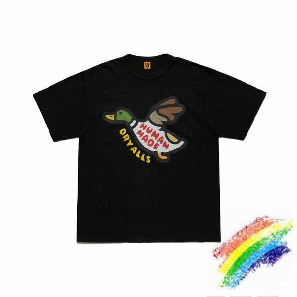 

men's t-shirts 2021ss human made t shirt men women 1 1 duck print t-shirt short sleeve tee t221130, White;black