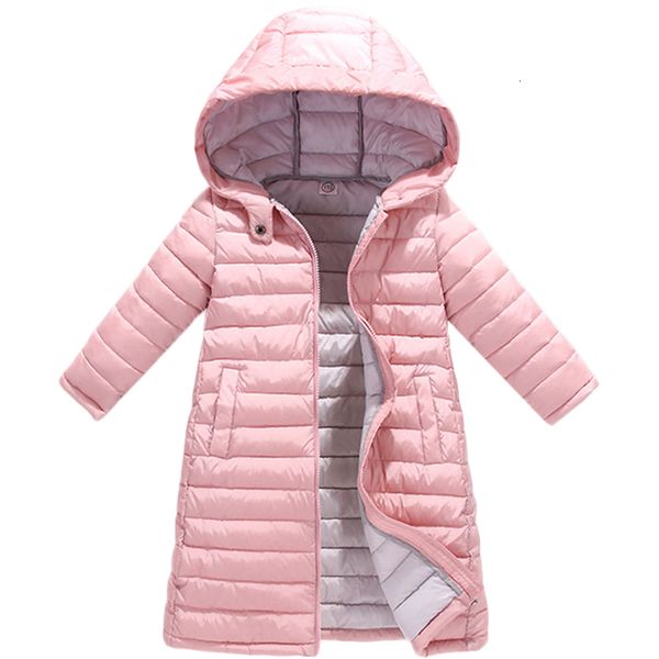 

down coat autumn winter outerwear jacket for boys girls clothes cotton padded hooded kids children clothing parkas soft thin overall 221130, Blue;gray