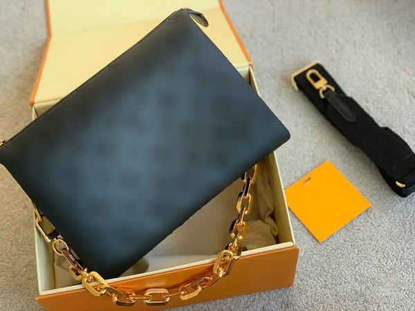 

shoulder bags clutch bags fashion embossing luxurys designer sling wallets handbags wallet pocket strap flap cross body chain evening two sh