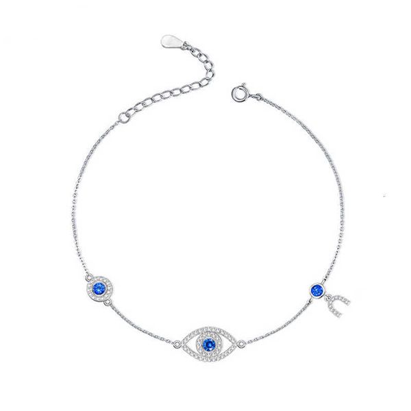 

bracelet chain kaletine lucky evil eye s for women luxury 925 sterling silver gift girl kids turkey jewelry, Black