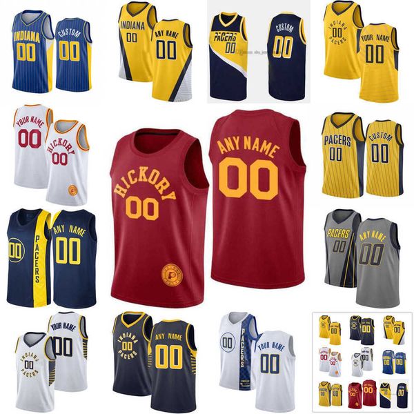 

basketball jersey indiana''pacers''custom mens womens youth 10 kendall brown 16 james johnson 3 chris duarte 24 buddy hi, Black;red