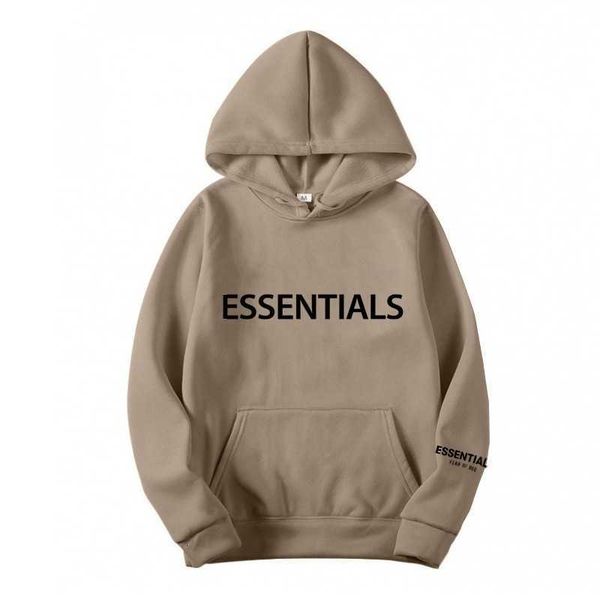

sweatshirts and hoodies double thread essentials fashion brand new product stamping couple hoodie sweater, Black