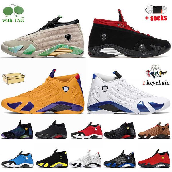 

men basketball shoes jumpman 14 14s outdoor sneakers red lipstick spm white desert sand fortune aj14 sports winterized hyper