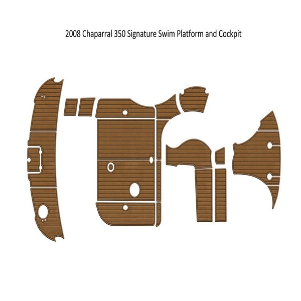 

2008 chaparral 350 signature swim platform cockpit boat eva foam teak floor pad