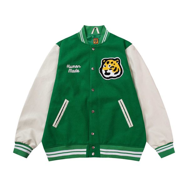 

men's coat baseball uniform human make jacket cotton fall winter nigo tiger head dog loose casual men women ins celebrity fashio, Black;brown