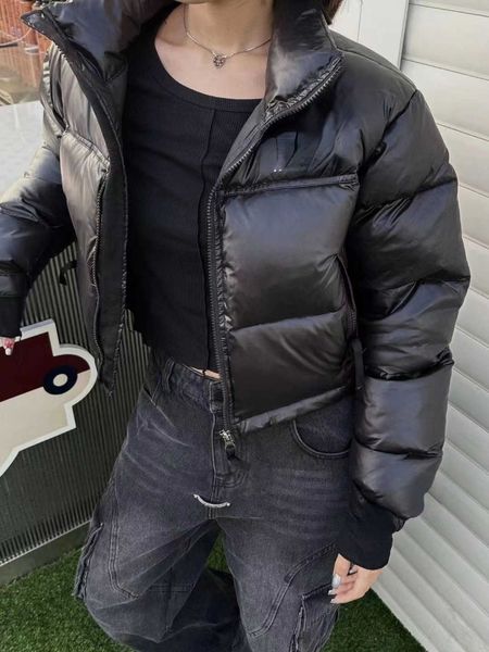 

brand women's down designer design parkas new women's autumn and winter thickened keep warm design sense bread jacket short fashio, Black
