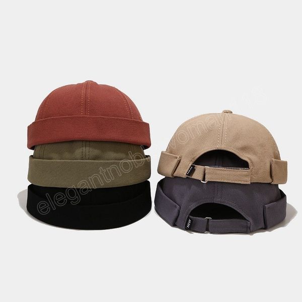 

fashion solid color warm brimless hat men beanies winter autumn hip hop skullcap street men beanie cap women male, Blue;gray