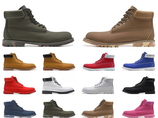 

tbl boot men women boots luxury leather shoes ankle martin shoe for cowboy yellow red navy blue black pink hiking working trainers5321935