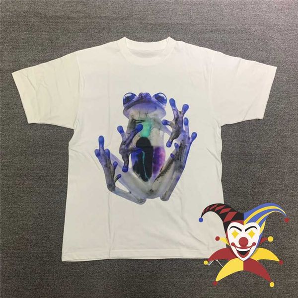 

men's t-shirts oversized frog print t shirt men women summer style t-shirt tee t221202, White;black