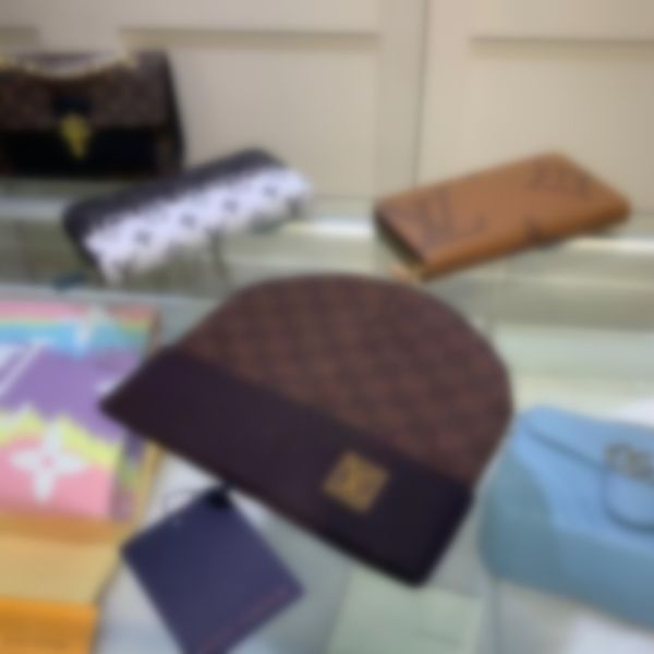 

2023 letter embroidery wool hat simple solid color european and american designer skull hat couple outdoor 5 colors, Blue;gray