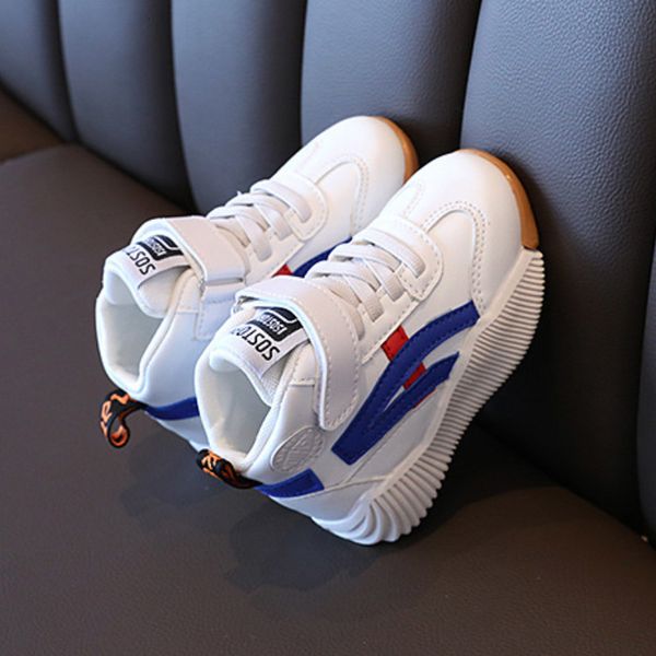 

sneakers boys girls autumn winter sports shoes fashion comfortable rubber soft bottom korean version casual children's 221130, Black;red