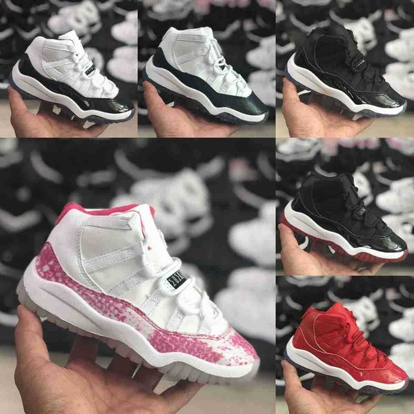 

children basketball shoes 11 11s cool grey boy girl bred high sneakers concord low sports space jam gamma blue trainers size eur 28-35