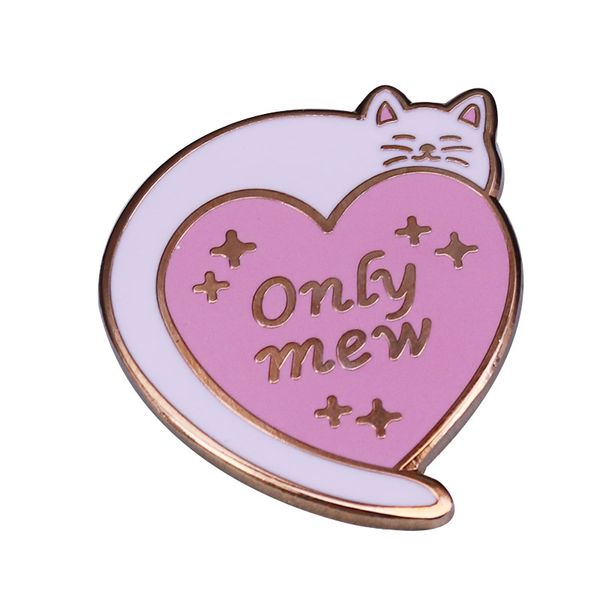 

only mew cat on a heart brooch a kind of ode to both cats and music, Blue