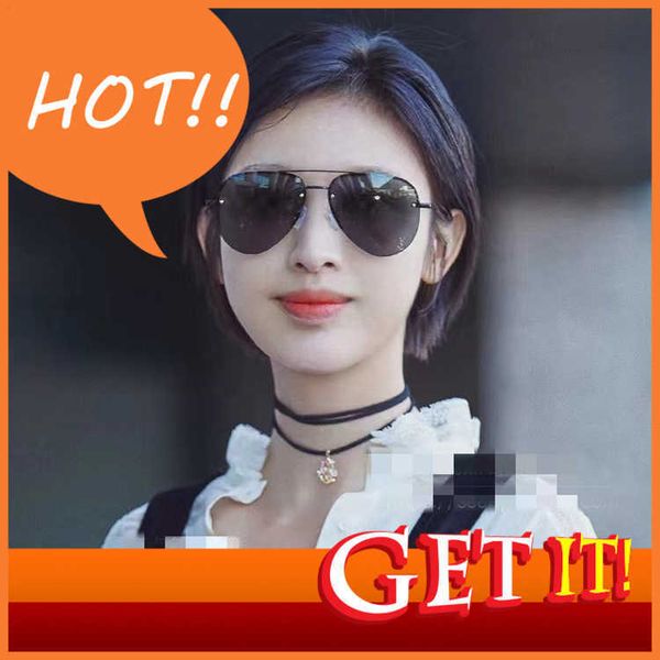 

fashion luxury designer sunglasses new slp toad sunglass classic11m stars the same framels metal fashion men's and women's sunglas, White;black