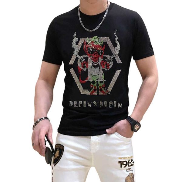 

men's t-shirts diamonds t-shirts men fashion street wear short sleeve o neck tees camiseta fashion hip hop tees male t221130, White;black