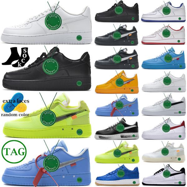 

2023 air''forces 1 shadow men women shoes triple black skeleton red running shoe wheat utility whtie x mca platform sneakers metal