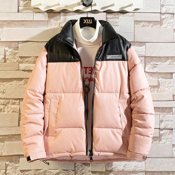 

men's down parkas jacket women's female fashion thick loose casual male winter coat women plus size streetwear 4xl 221130, Black