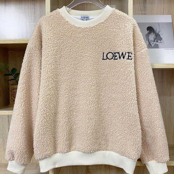 

designer loew's mens womens hoodies warm pullover jimo sweater autumn and winter trendy long sleeves cotton sweater shirt, Black
