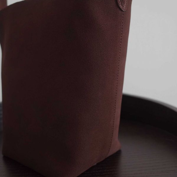 

leather bags designer bag simple bucket leather large capacity suede hand commuting shoulder cowhide casual womenclassic tote bag the row 8d
