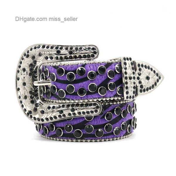

2022 designer belt bb simon guangzhou rhinestone belt handmade hip hop punk fashion versatile pants sold directly miss seller, Black;brown