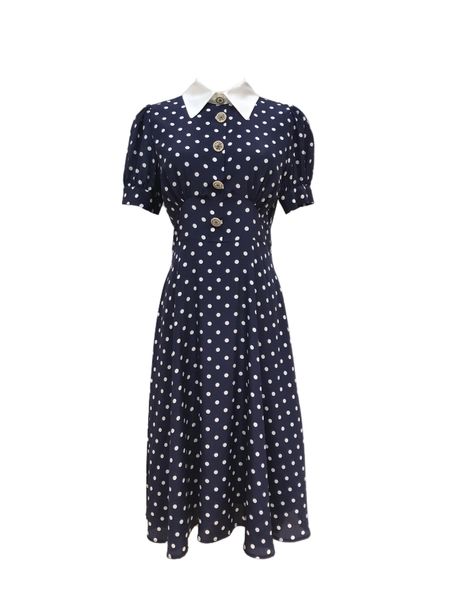 

autumn and winter new style silky smooth silk vintage french elegant dress, Black;gray