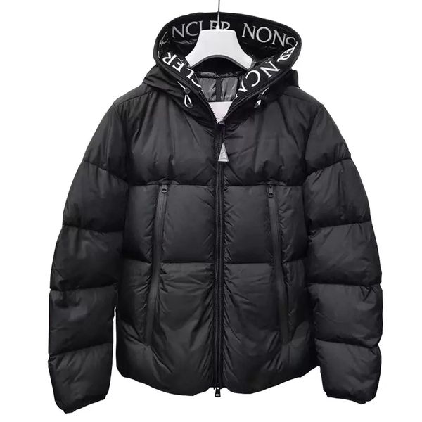 

men winter jacket down jacket windbreaker thick warm hooded fashion mens winter coats white duck puffer jackets hop1588, Black