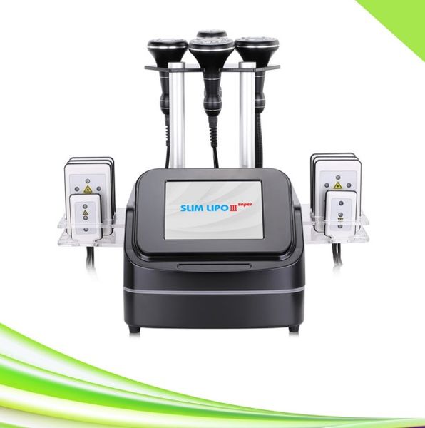 

laser lipo vacuum cavitation system rf slimming machine portable black spa 6 in 1 lipo laser body s shape sculpting radio frequency skin tig