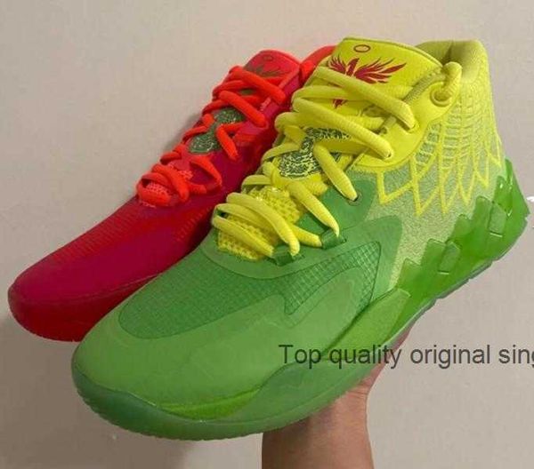 

buy running shoes sport shoe grade school mb01 rick morty kids lamelo ball queen city red for sale men women sneaker size 4.5-12