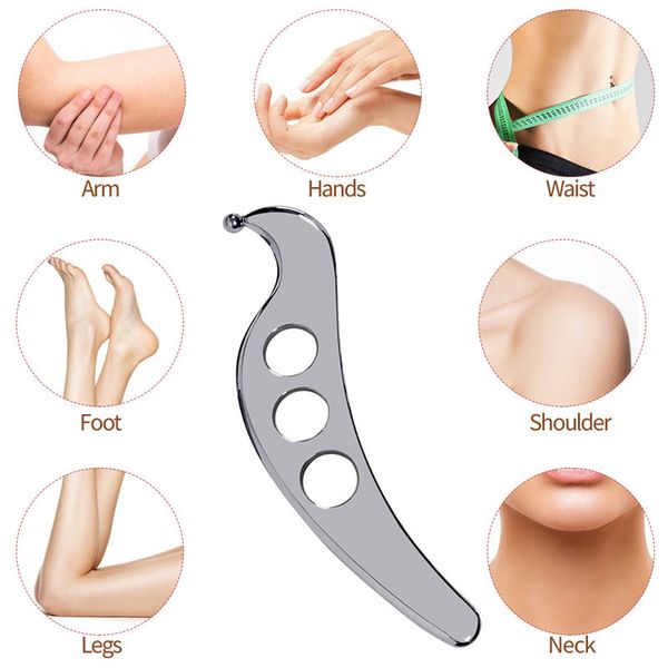 

luxury makeup tools gua sha 304 stainless steel physiotherapy massager muscle fascia lax muscle scraping for soft tissue therapy