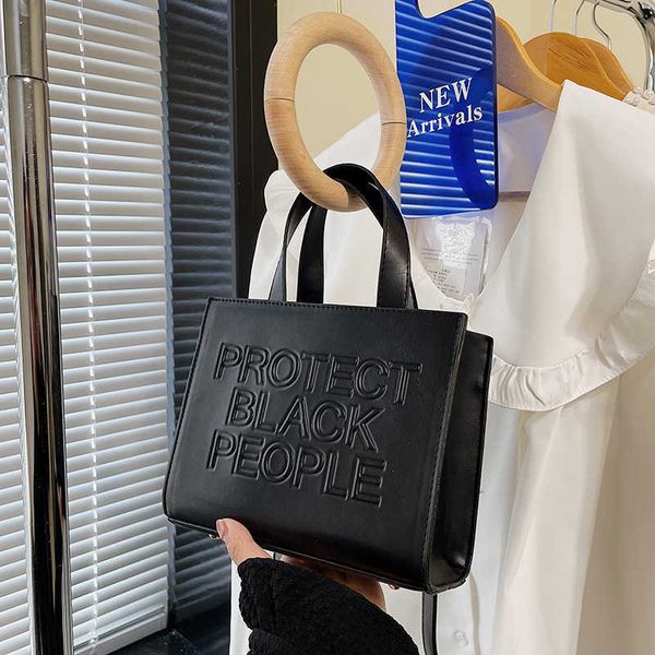 

cross body bag women handbags fashion letters tote bag designer luxury pu leather shoulder crossbody protect black people mini totes 221201