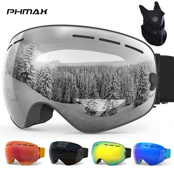

ski goggles phmax snowboard glasses double layers uv400 antifog big ing mask men women snow 221130