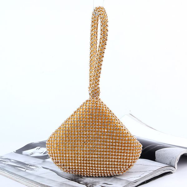 

evening bags gold clutch party bag for elegant woman silver handbag women's shining for female design bag mine shape clutches zb- 22113