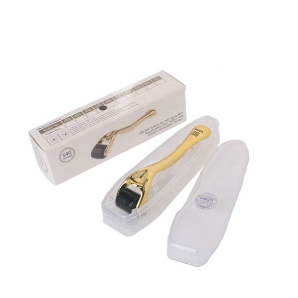 

chinese 540needles 0.5 mm derma needle beauty roller microcurrent face skin care device facial massager roller