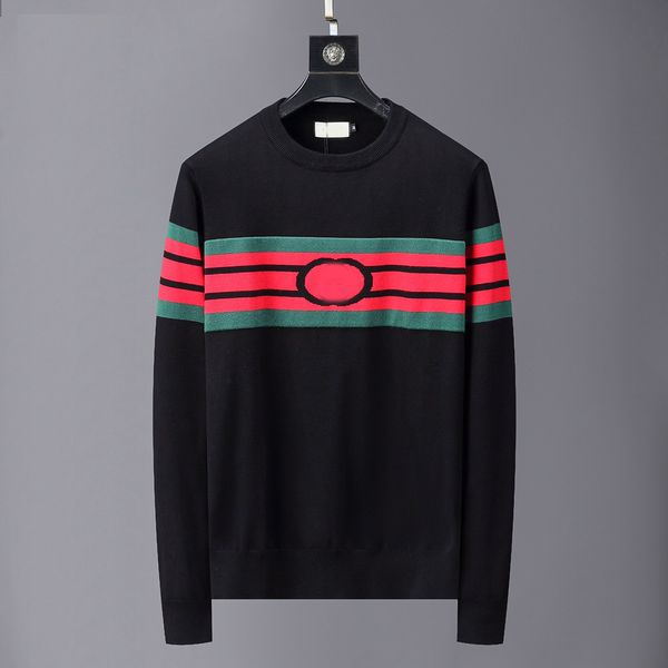 

european and american luxury designer sweaters mens with womens autumn winter long sleeve sweater knitted sweatshirtsm-3xl#05, Black