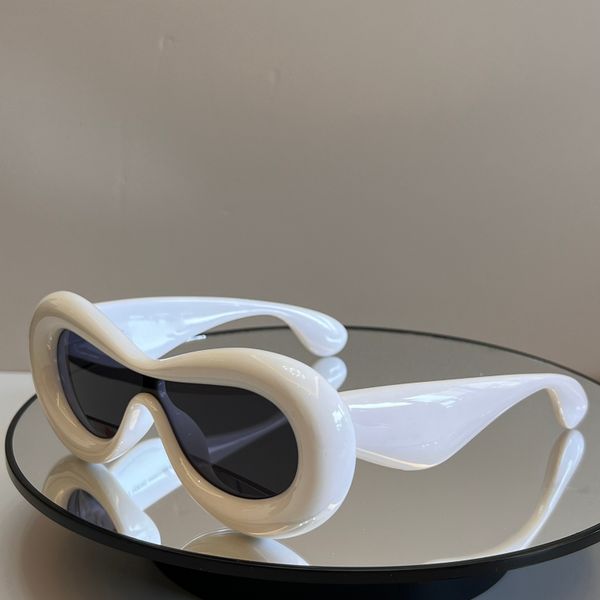 

womens designer sunglasses for women men sun glasses mens floting fashion protect eyes conjoined cat eyes uv400 funny hip hop european desig, White;black
