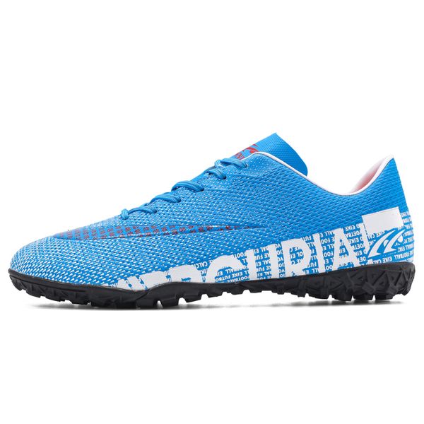 

safety shoes zhenzu football boots men soccer cleats kids boys training sport sneakers chuteira eur size 35-44 221130, Black;brown