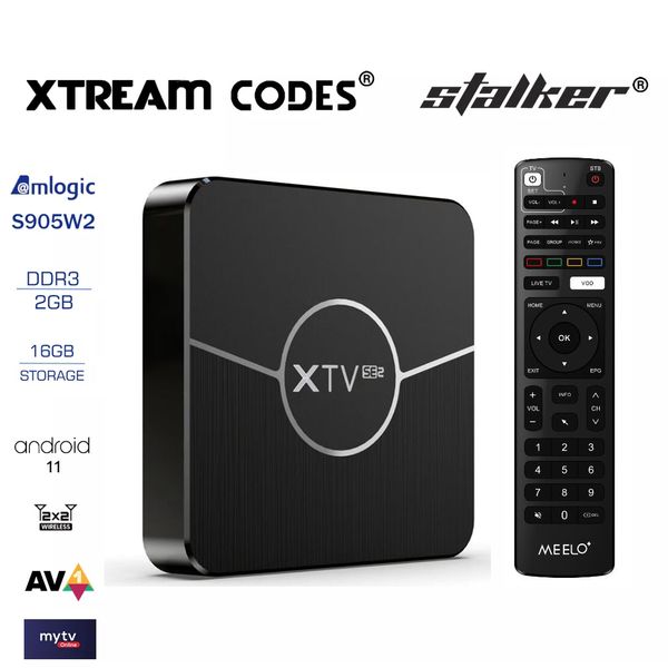 

xtream codes tv box meelo plus xtv se 2 stalker smartest android system amlogic s905w2 4k 2g 16g media player