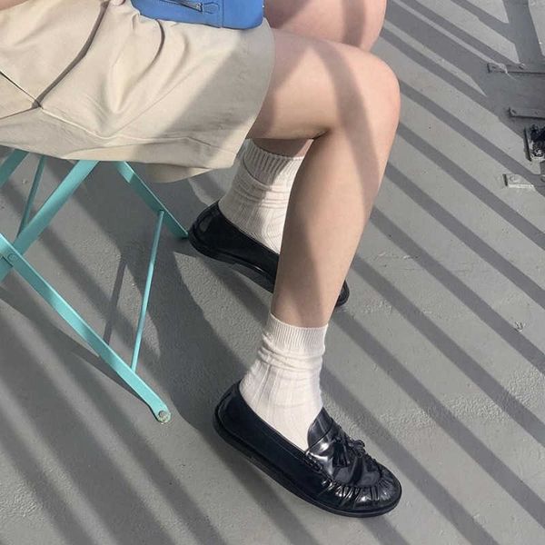 

the row shoes the small group row all genuine leather tassel lefu shoes british style comfortable flat sole single shoes casual small leathe, Black