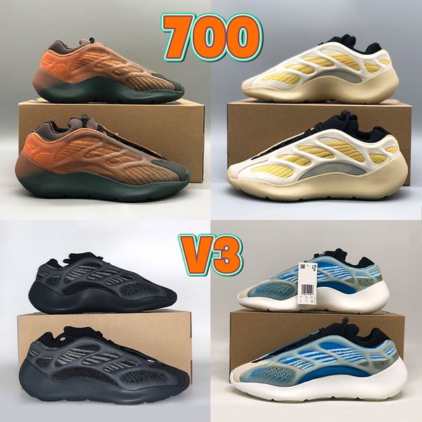 

with box 700 v3 mens running shoes west reflective copper fade kyanite azael safflower clay brown alvah azareth men women designer sneakers